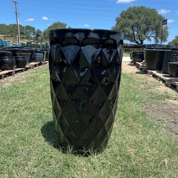 Tall Round Quilted Planted